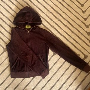 Velour Juicy zip up